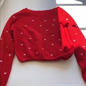 cute red sweater